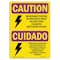 Signmission OSHA CAUTION RADIATION Sign, Microwave Testing Bilingual, 7in X 5in Decal, 5" H, 7" W, Landscape OS-CR-D-57-L-10177 - alternate 1